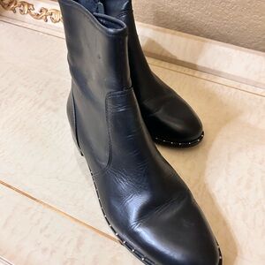 Dune London Black Leather Women  Boots